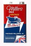Millers Oils Vintage Millerol 40 5L